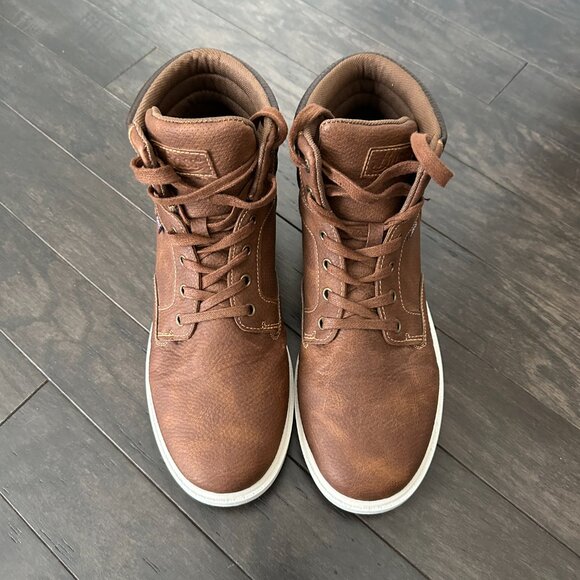 G.H.Bass Tan Brown Leather Chukka Boots 713629BRTN Men's 10 - Picture 2 of 14